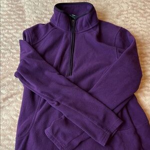 Lands' End Purple Fleece Jacket